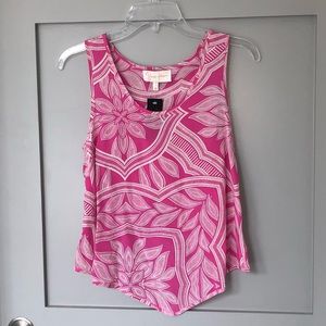 Fuschia open back top